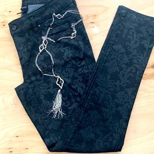 WHBM Black Printed Jeans